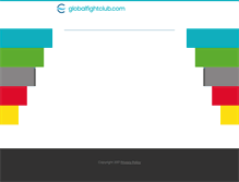 Tablet Screenshot of globalfightclub.com